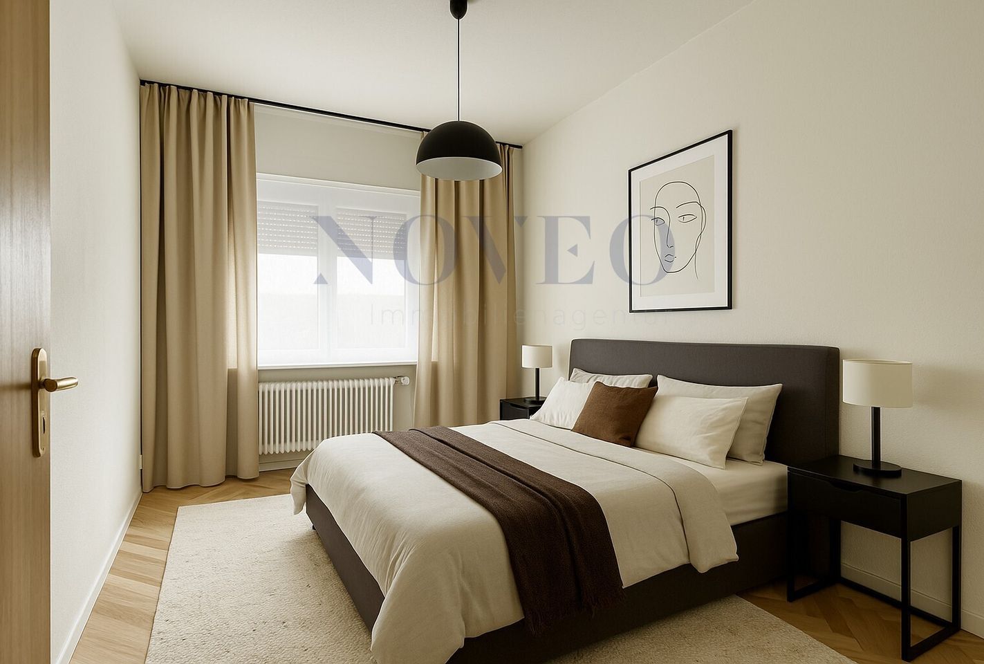 visualisiertes Schlafzimmer