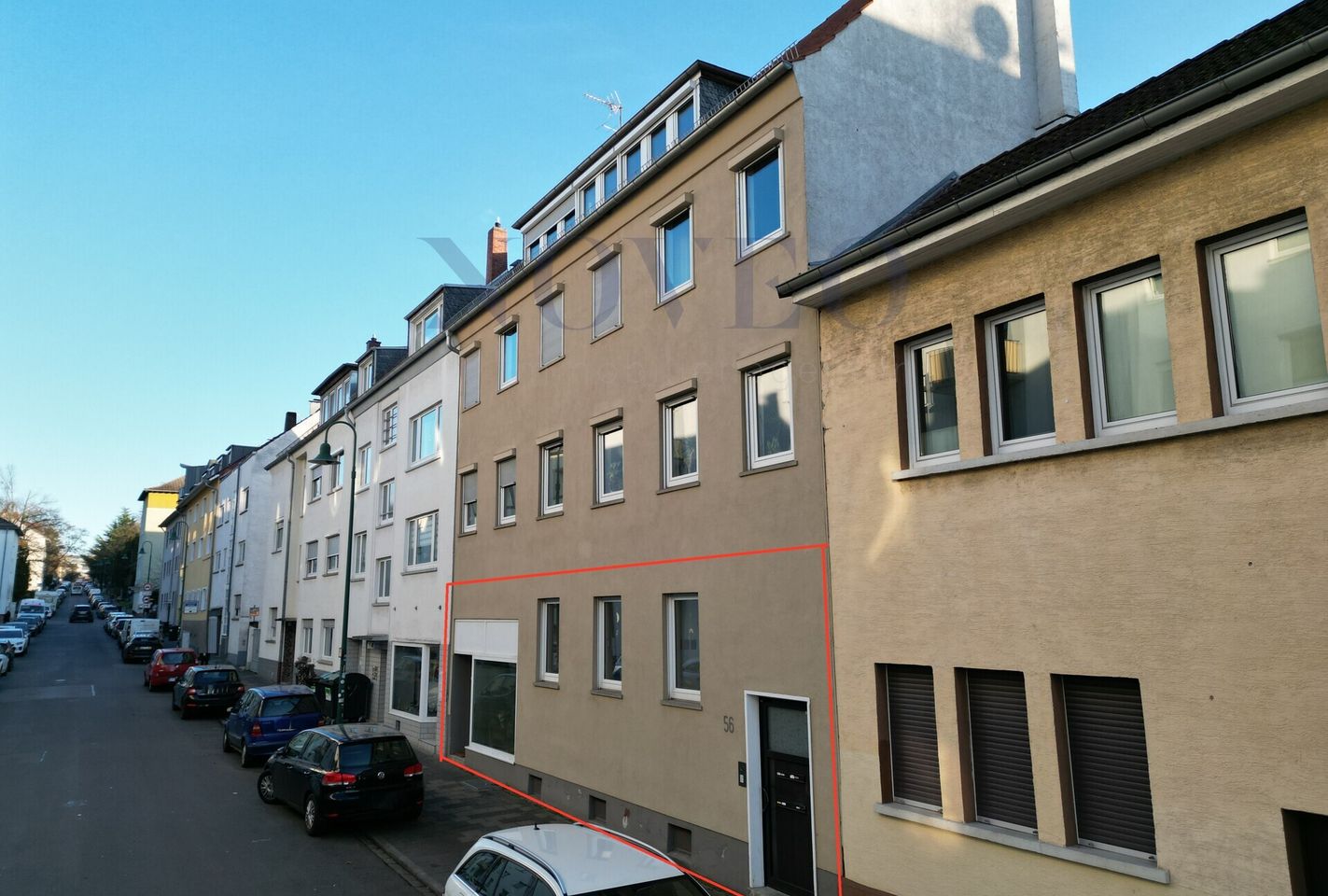 Ansicht in Richtung Osten