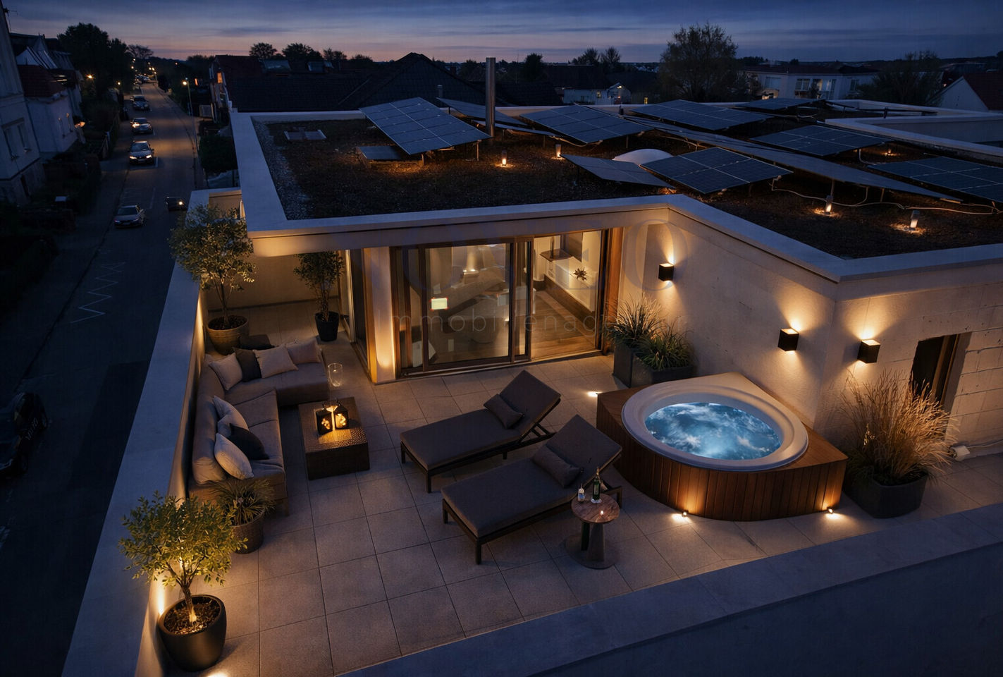 Penthouse über den Dächern von Bensheim (Visu)