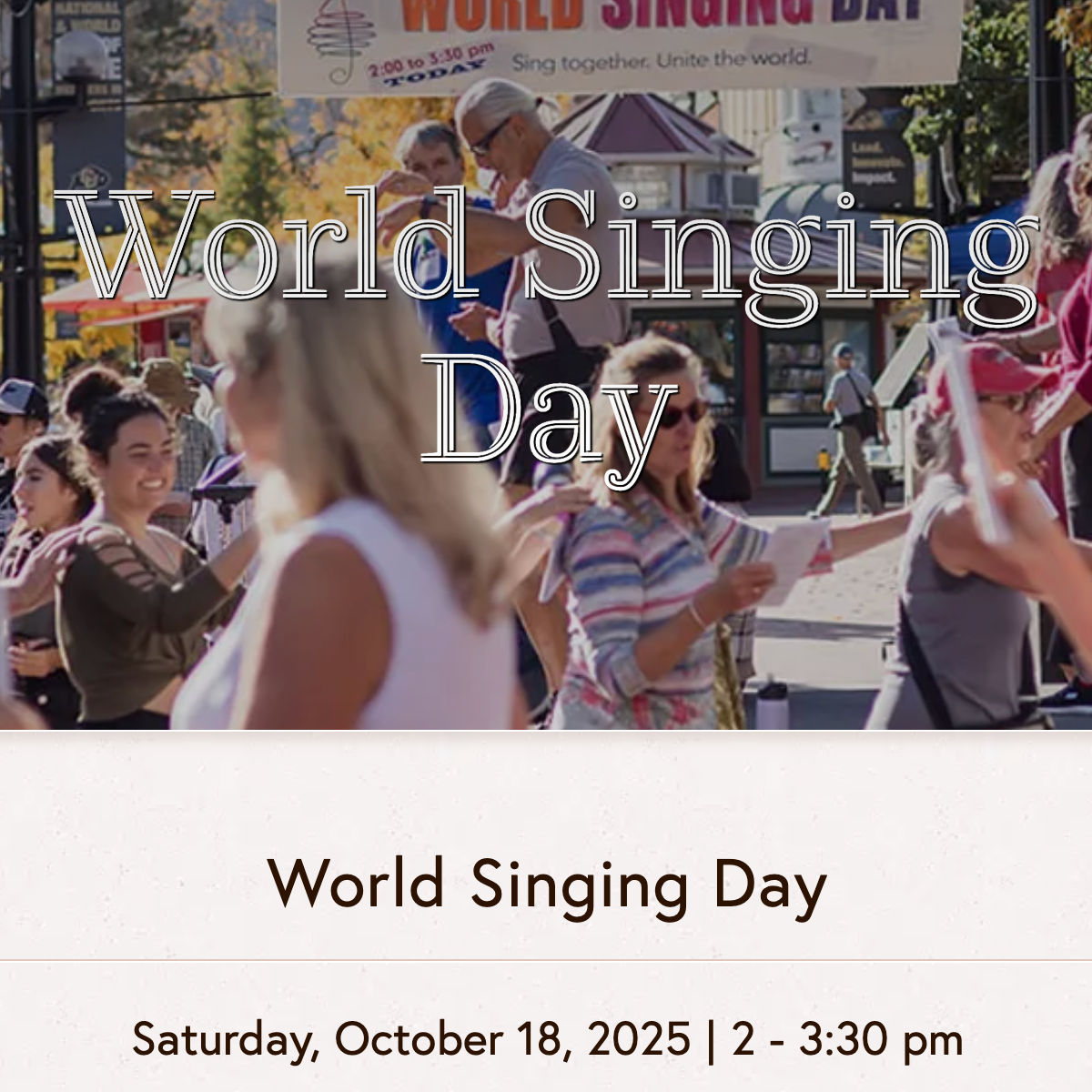 World Singing Day