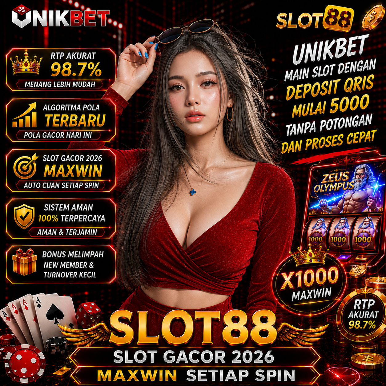 UNIKBET = Akses Slot Terpercaya Malam Ini Jackpot Tinggi dan Bonus Lengkap