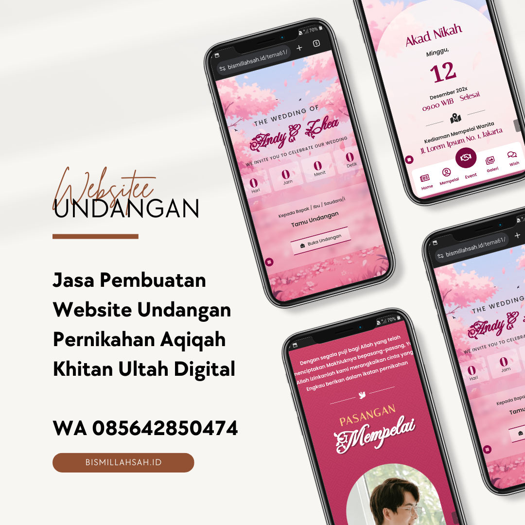 Undangan Digital Pernikahan: Template Website Cantik & Praktis