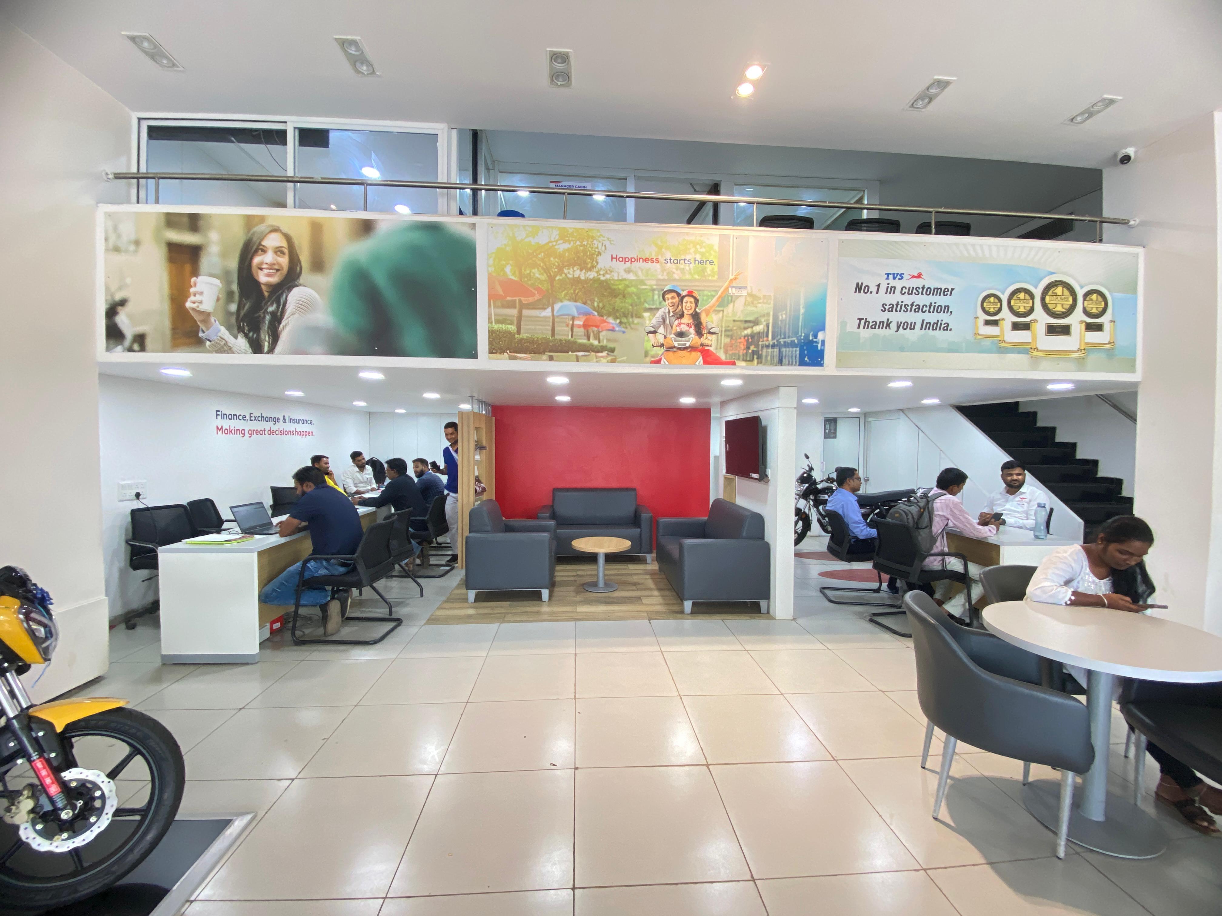 TVS Showroom Ambiance