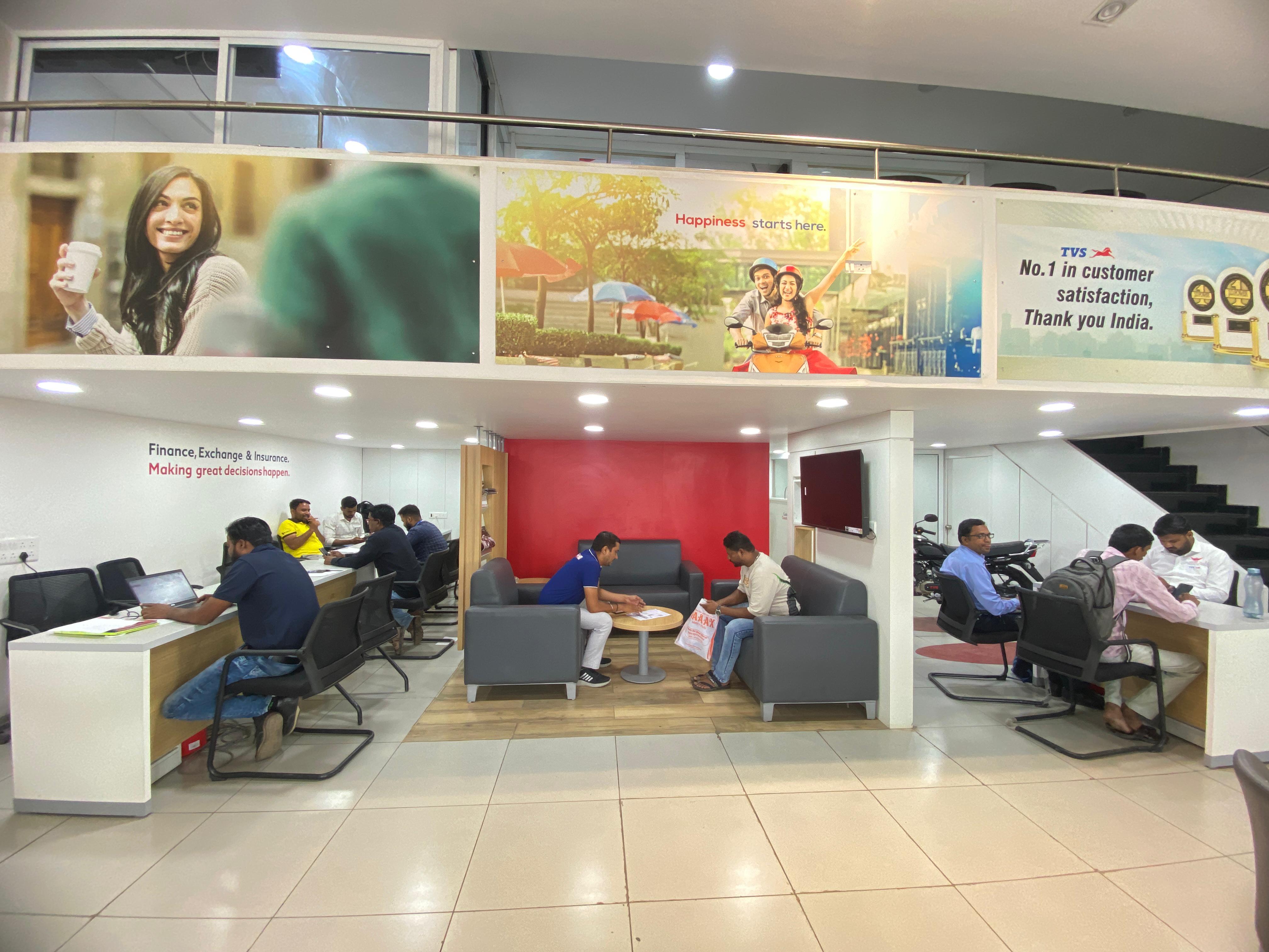 TVS Showroom Interior
