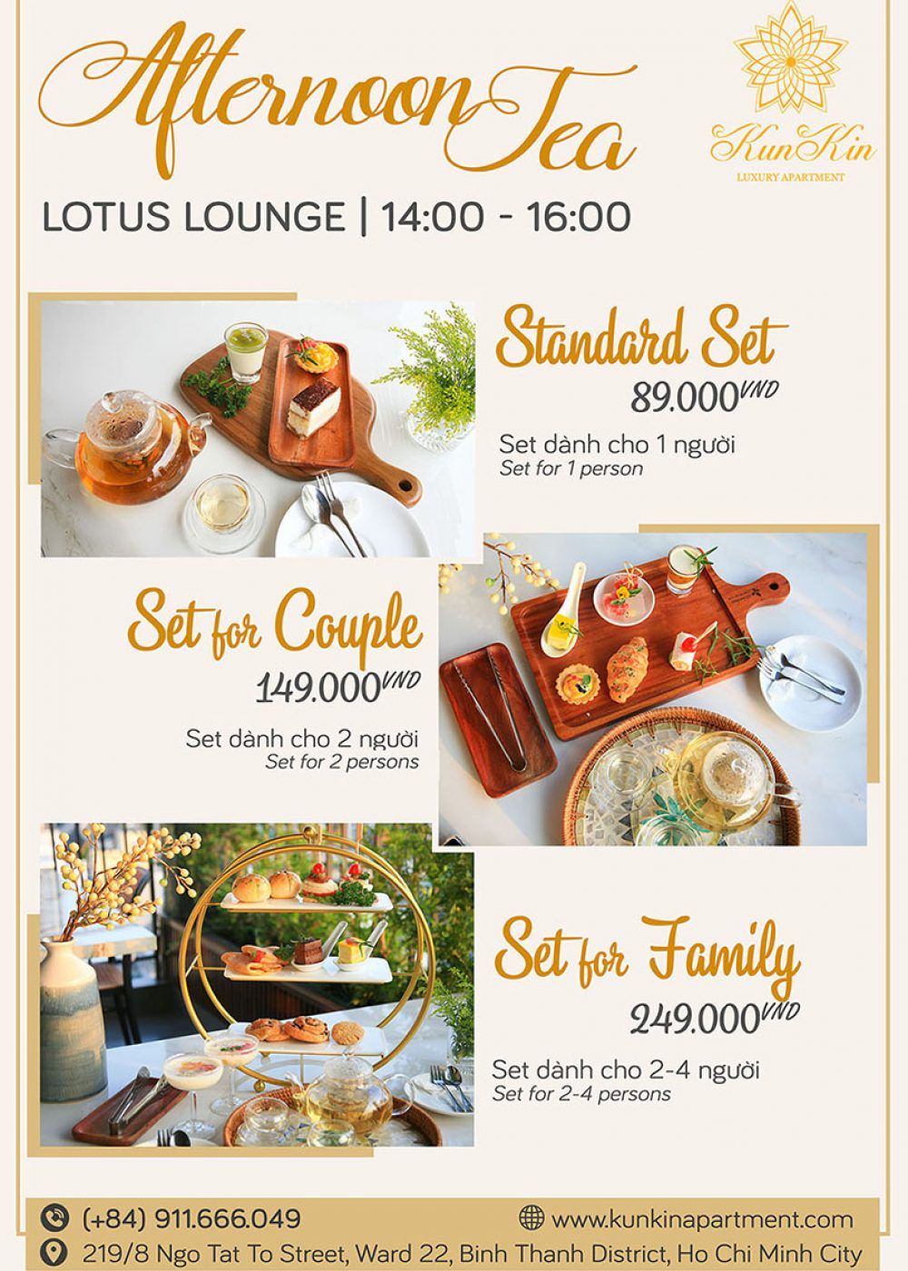 AFTERNOON TEA Tra chieu KunKin Garden