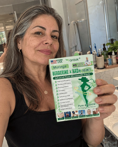 Selfie no banheiro com a caixa