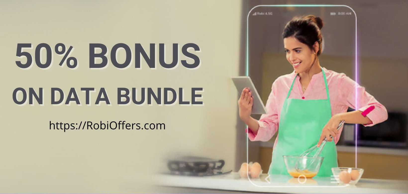 50% Bonus on Data Bundle Purchase!