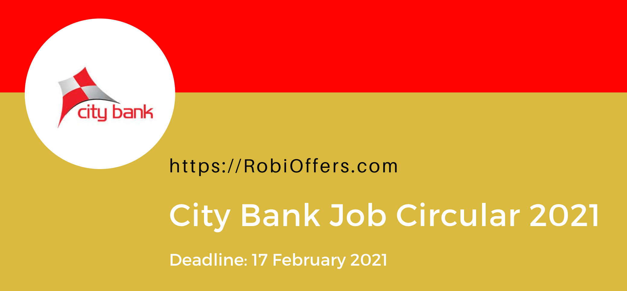 City Bank Job Circular 2021