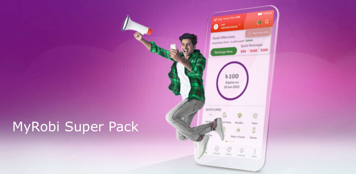 MyRobi Super Pack - One Pack Six Services TK339 & TK500