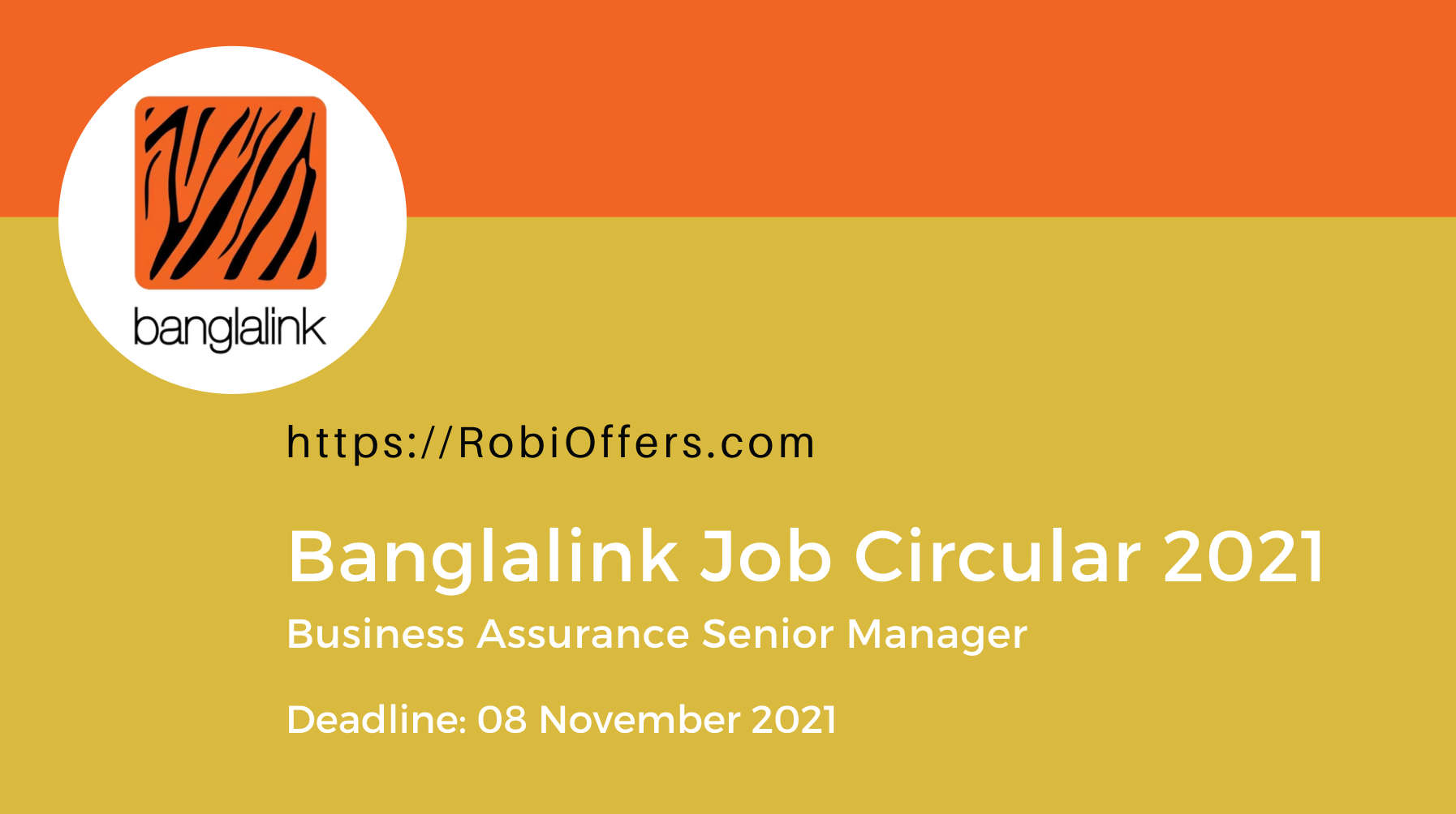 Banglalink Job Circular 2021