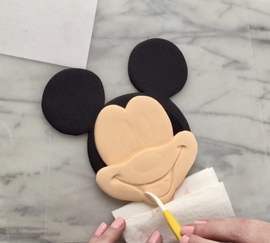 minnie mouse face cake template