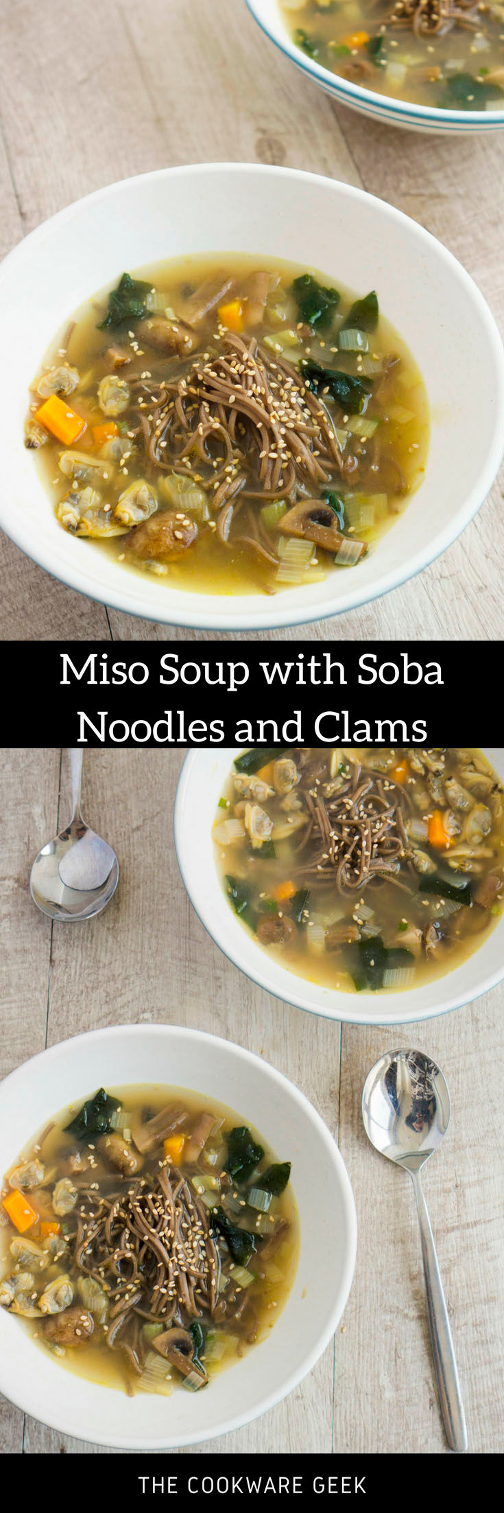 Miso Soup with Soba Noodles and Clams - The Cookware Geek