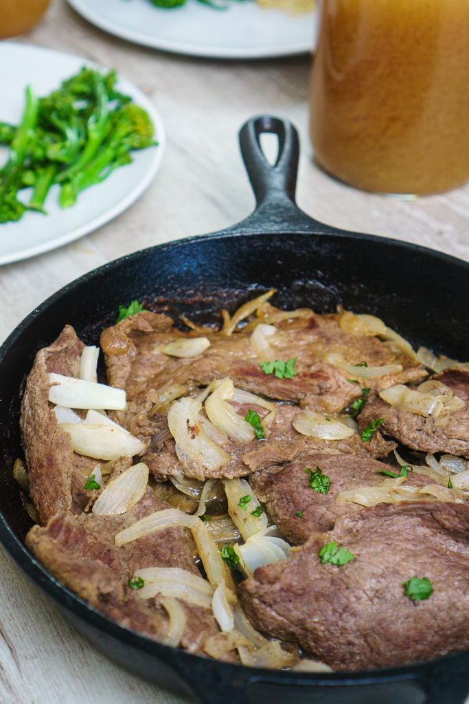bistec encebollado recipe