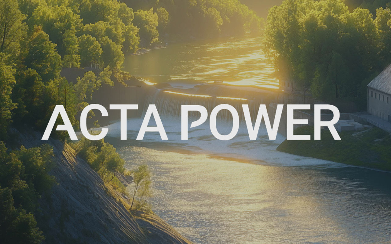 Homepage screenshot of acta-power.com
