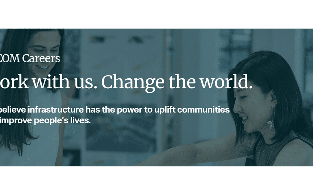 Homepage screenshot of aecom.jobs