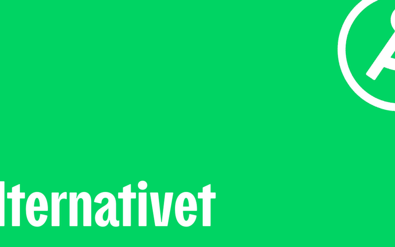 Homepage screenshot of alternativet.dk
