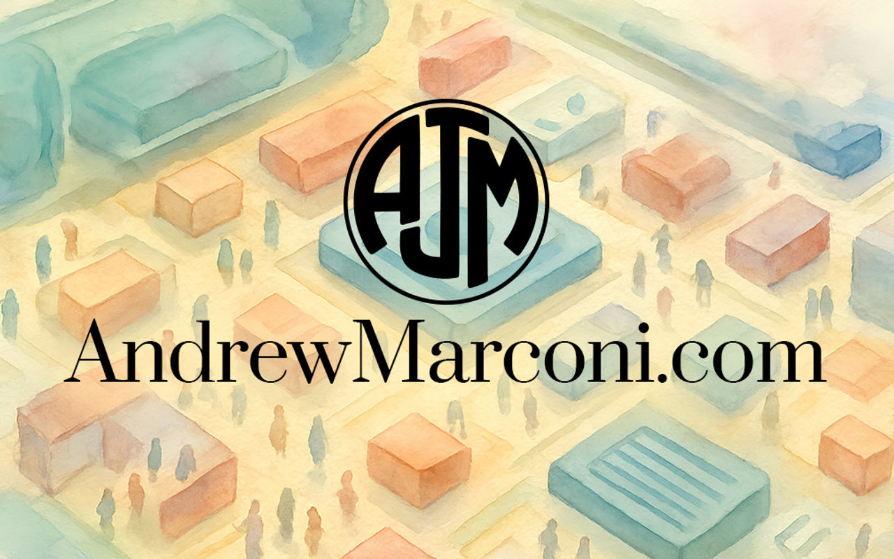 Homepage screenshot of andrewmarconi.com