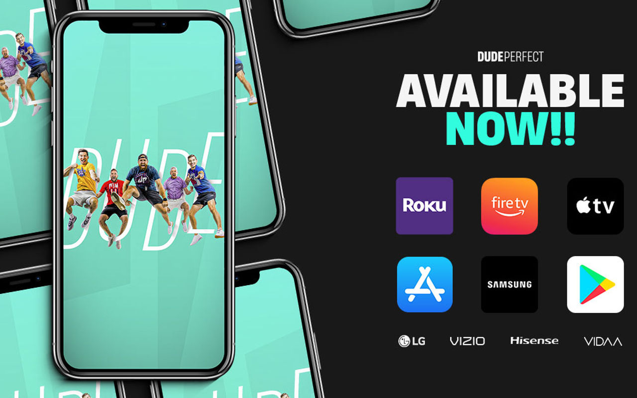 Homepage screenshot of app.dudeperfect.com
