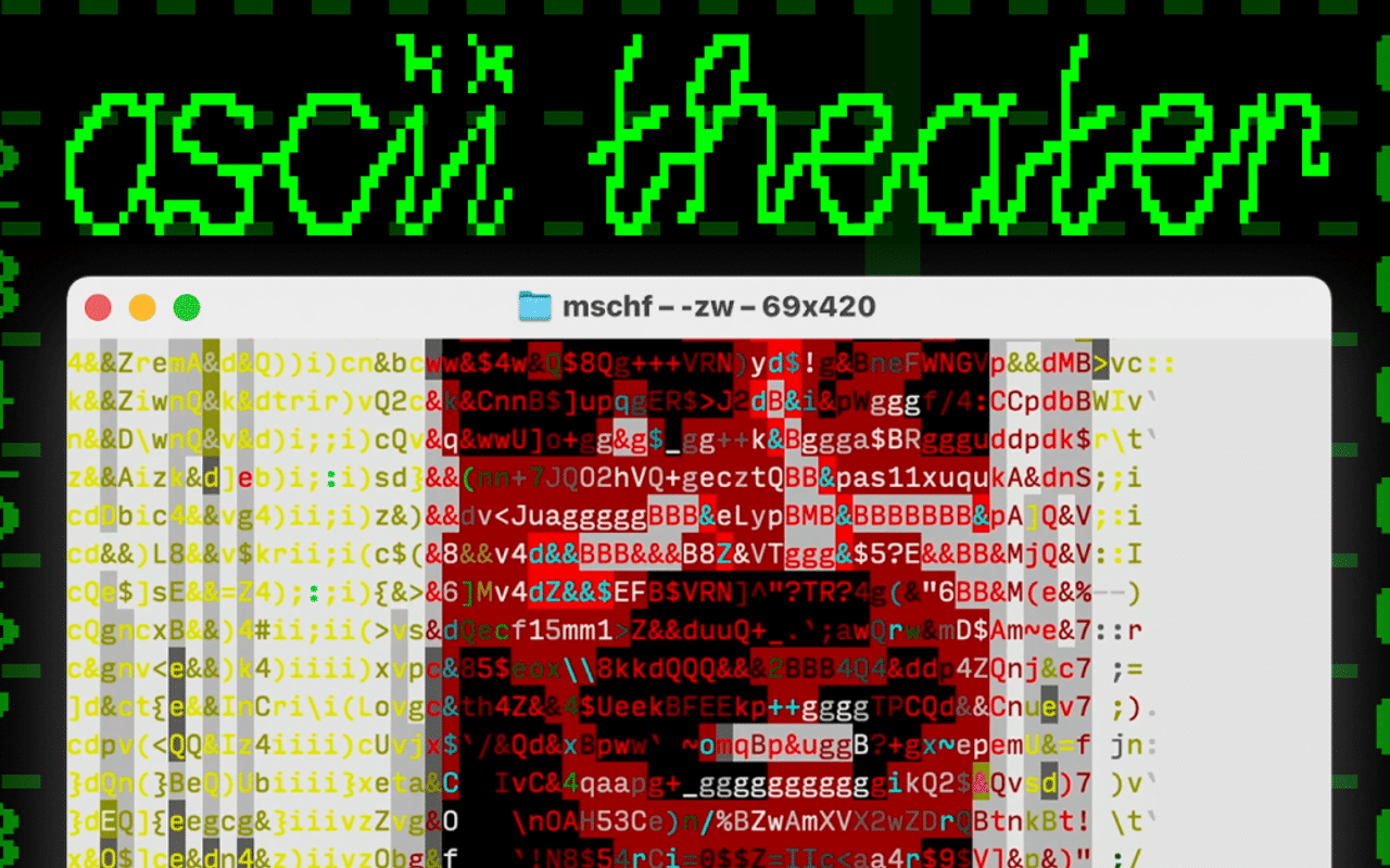 Homepage screenshot of ascii.theater
