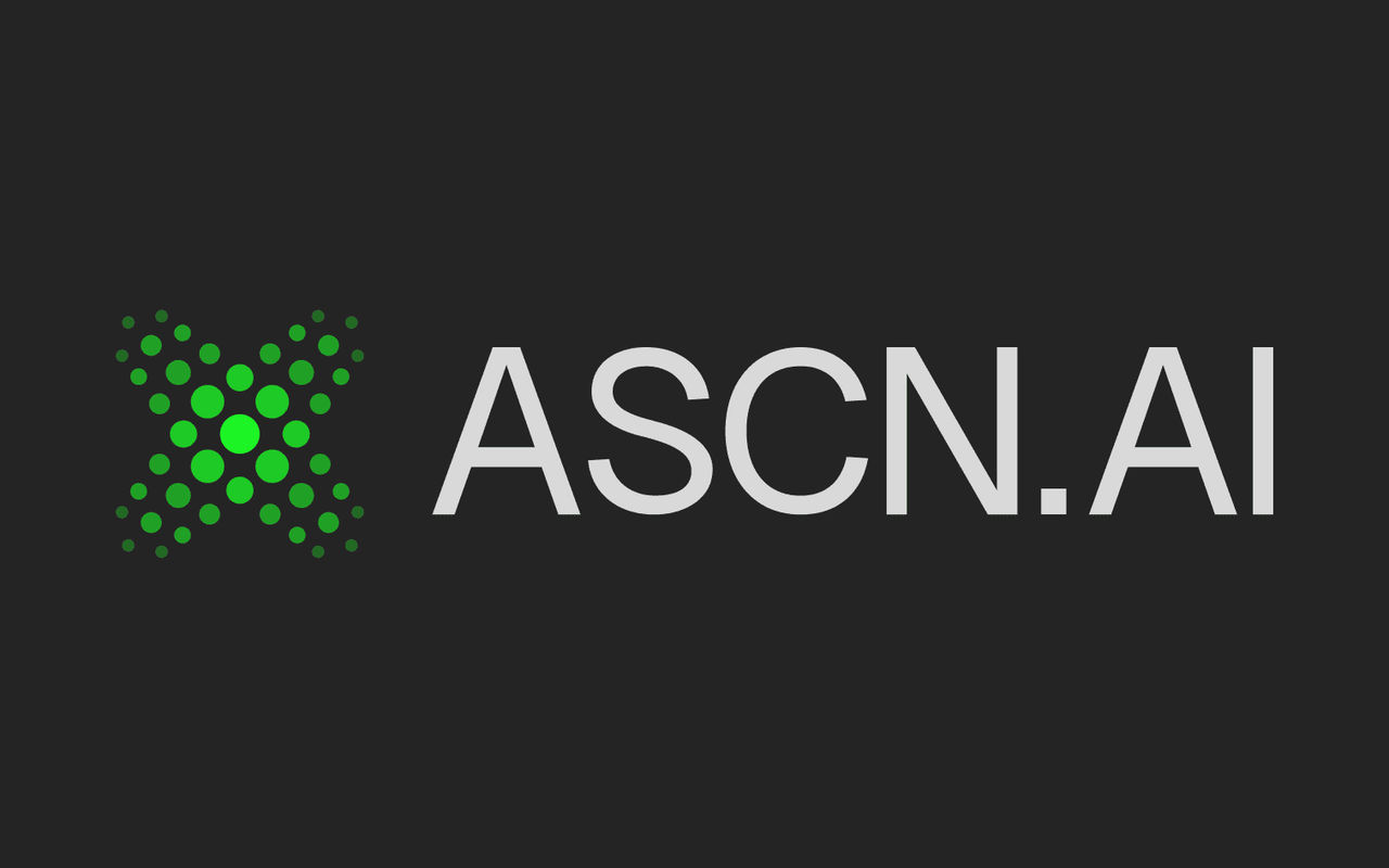 Homepage screenshot of ascn.ai