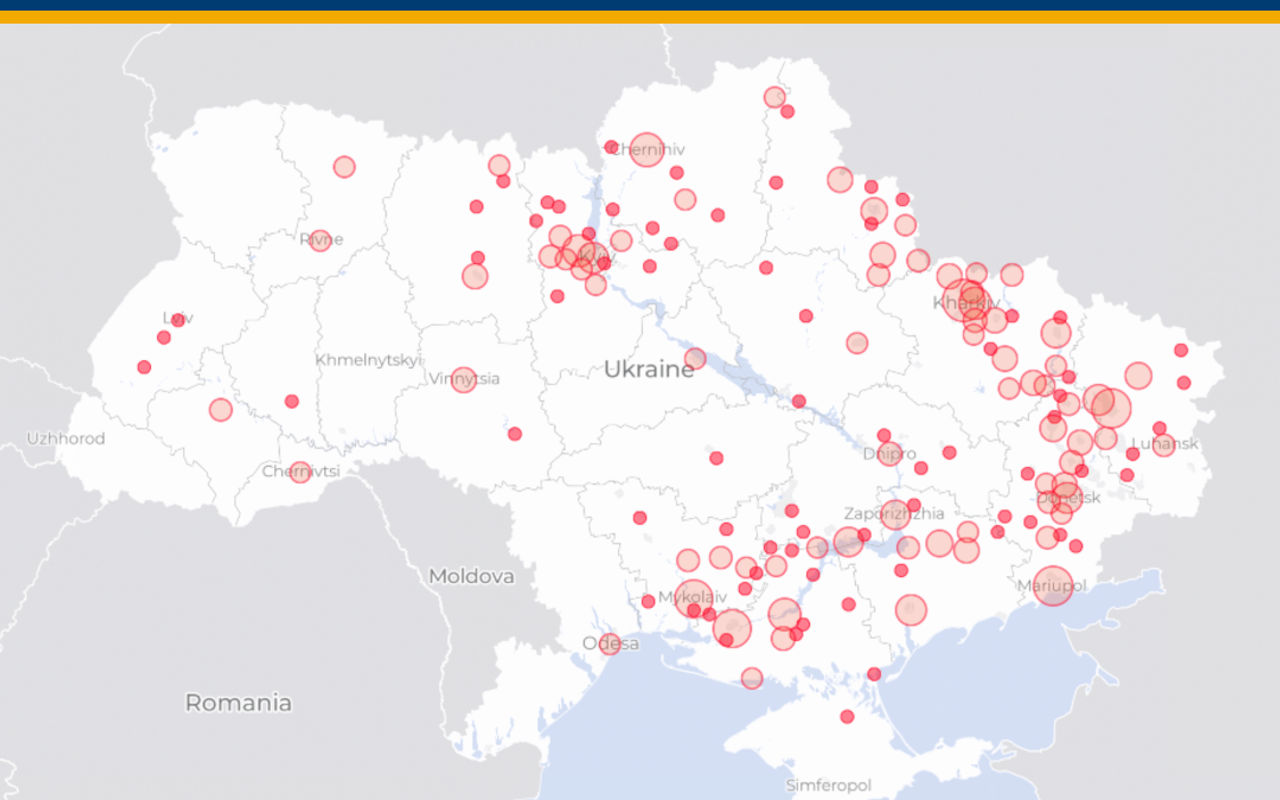 Homepage screenshot of attacksonhealthukraine.org