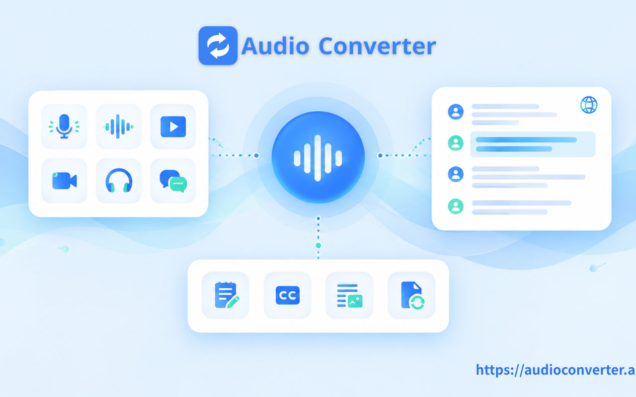 Homepage screenshot of audioconverter.ai