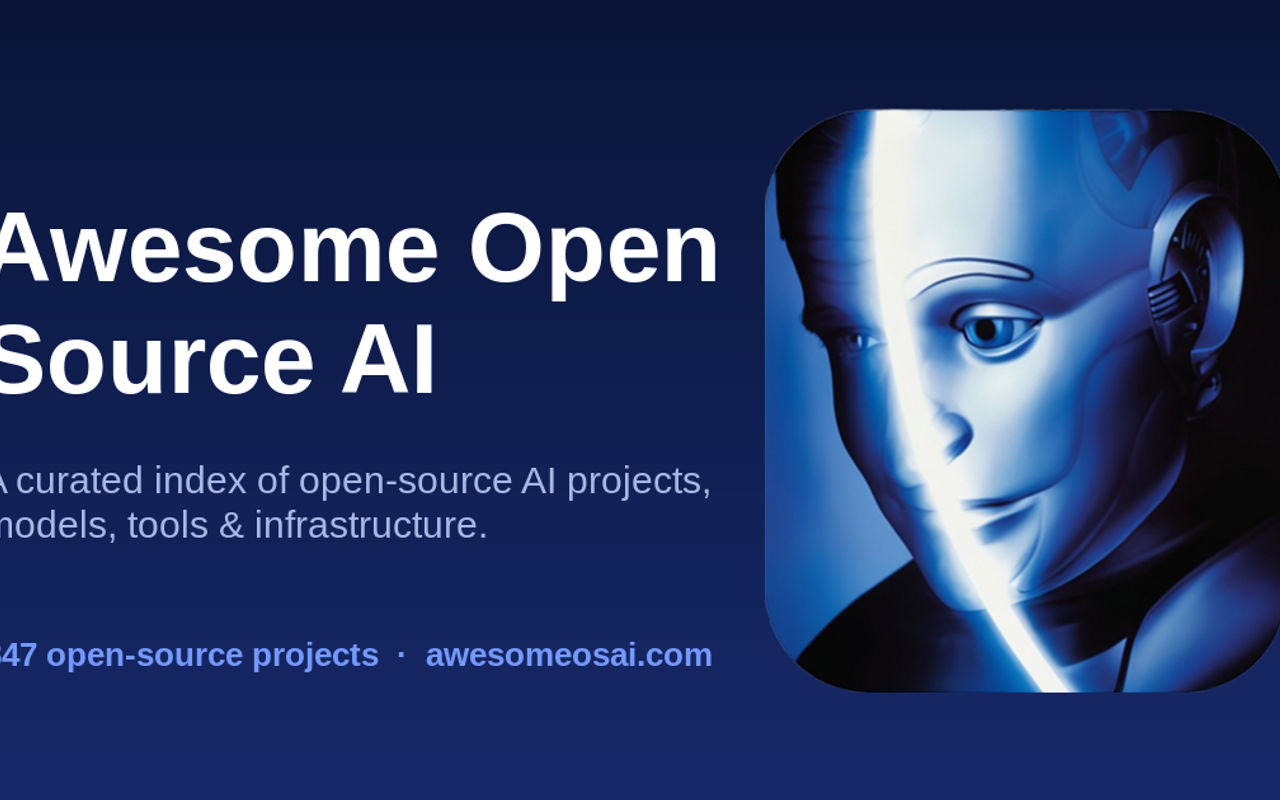 Homepage screenshot of awesomeosai.com