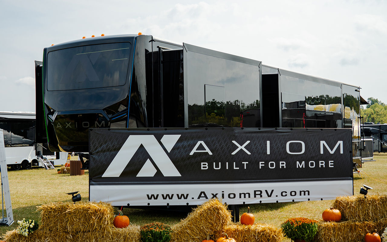 Homepage screenshot of axiomrv.com