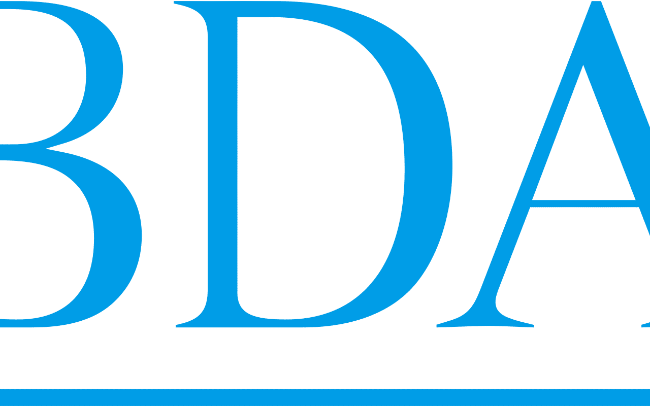 Homepage screenshot of bda.org