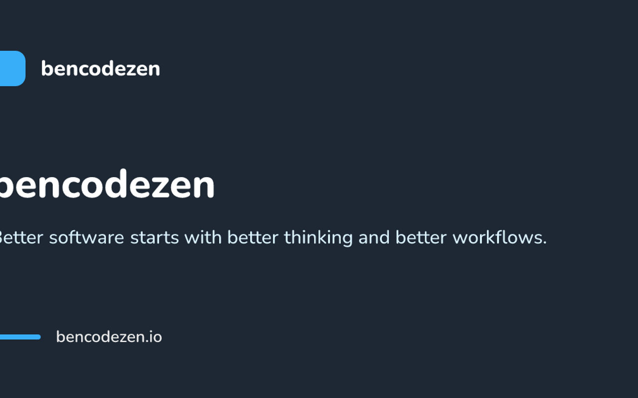 Homepage screenshot of bencodezen.io
