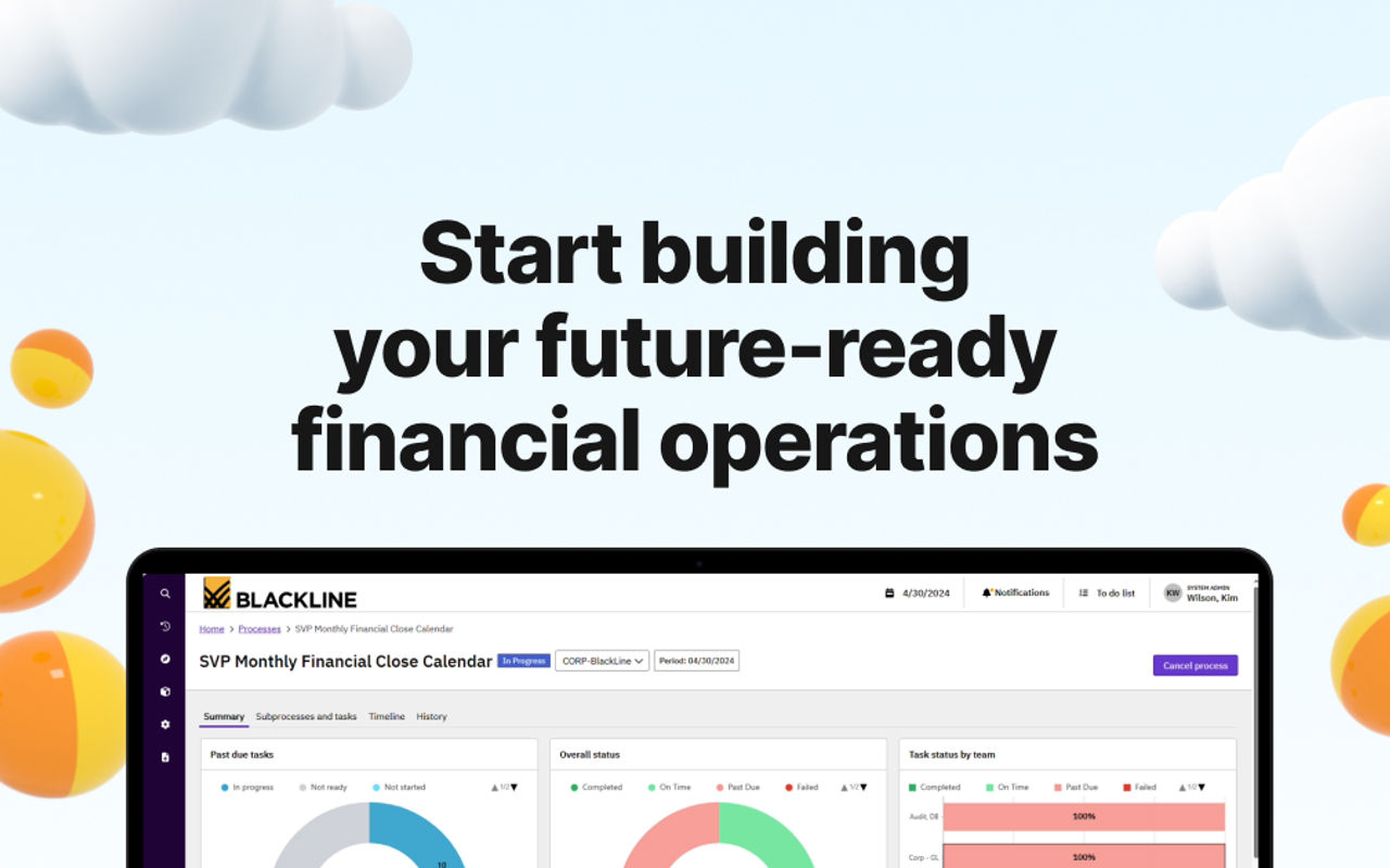 Homepage screenshot of blackline.com