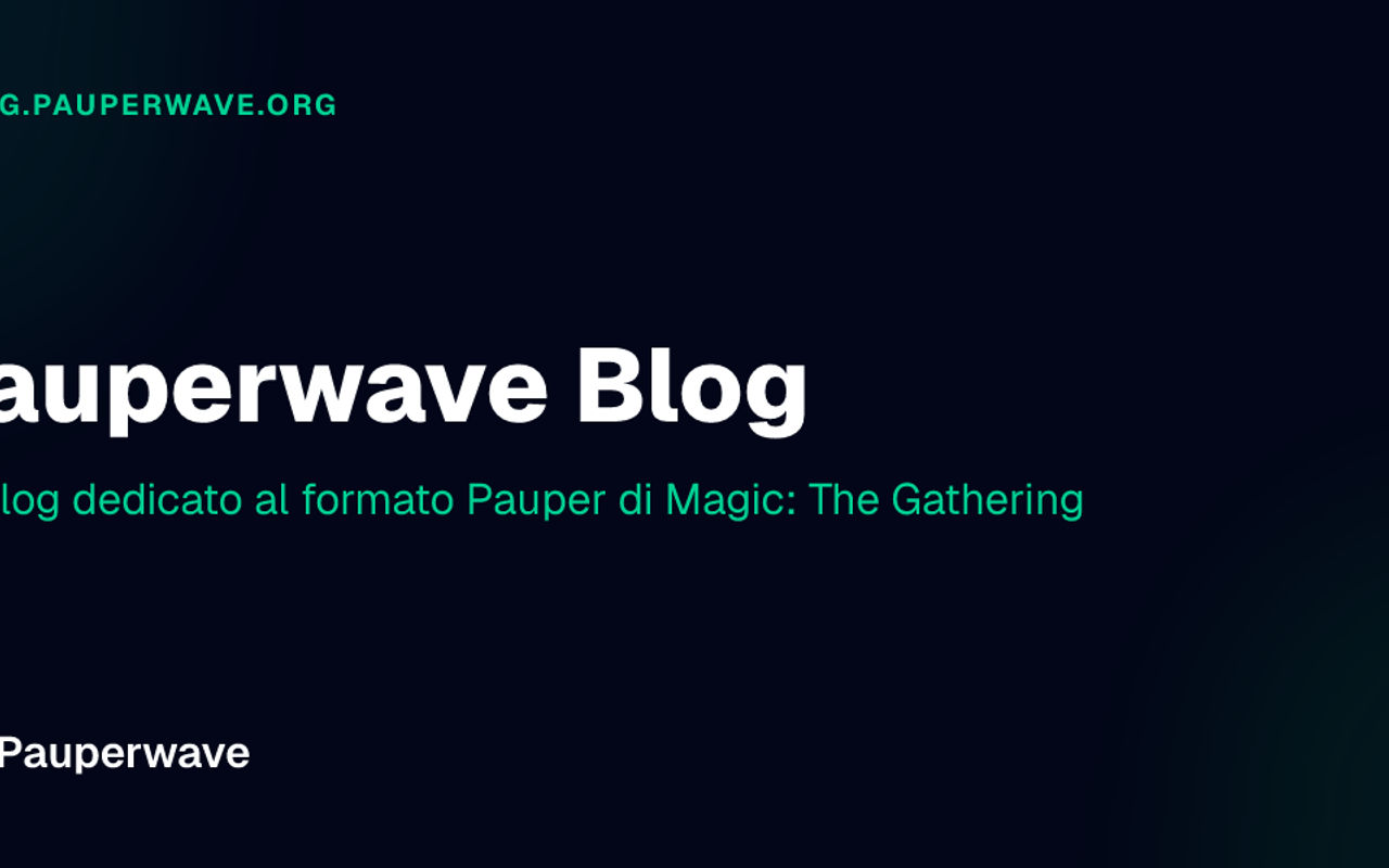 Homepage screenshot of blog.pauperwave.org