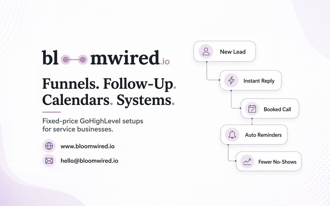 Homepage screenshot of bloomwired.io