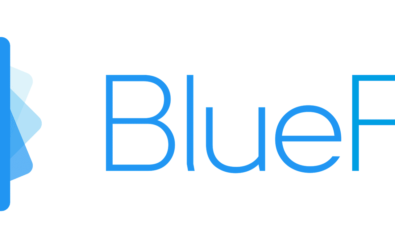 Homepage screenshot of bluefiles.com