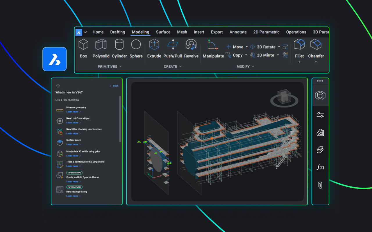 Homepage screenshot of bricscad.octave.com