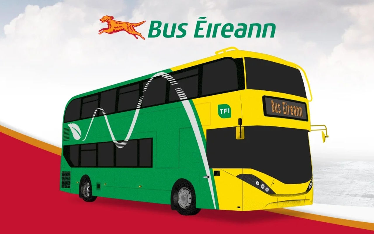 Homepage screenshot of buseireann.ie