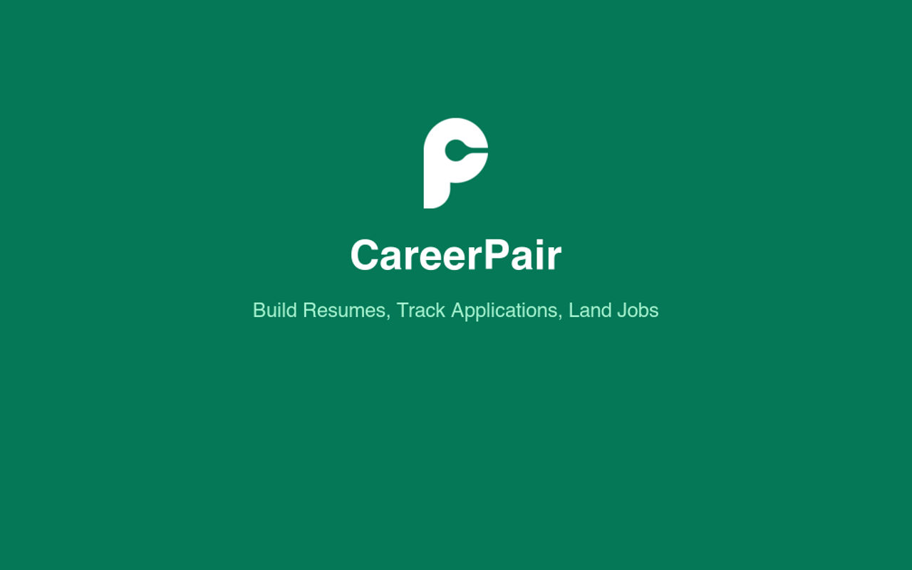 Homepage screenshot of careerpair.co