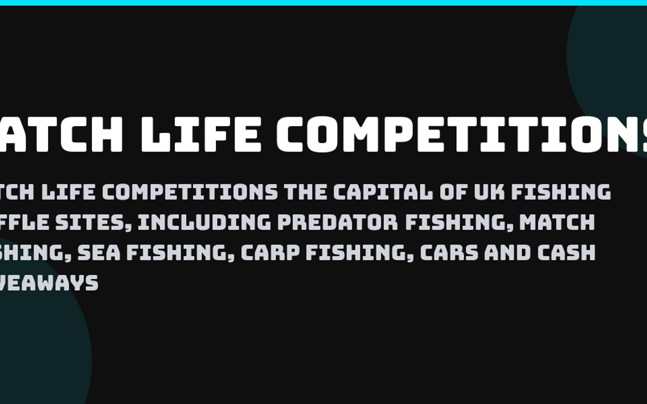 Homepage screenshot of catchlifecompetitions.co.uk