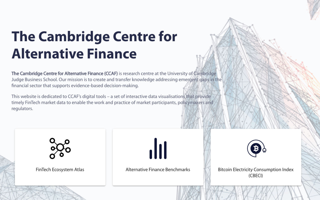 Homepage screenshot of ccaf.io