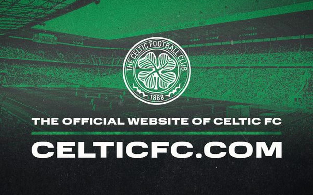 Homepage screenshot of celticfc.com