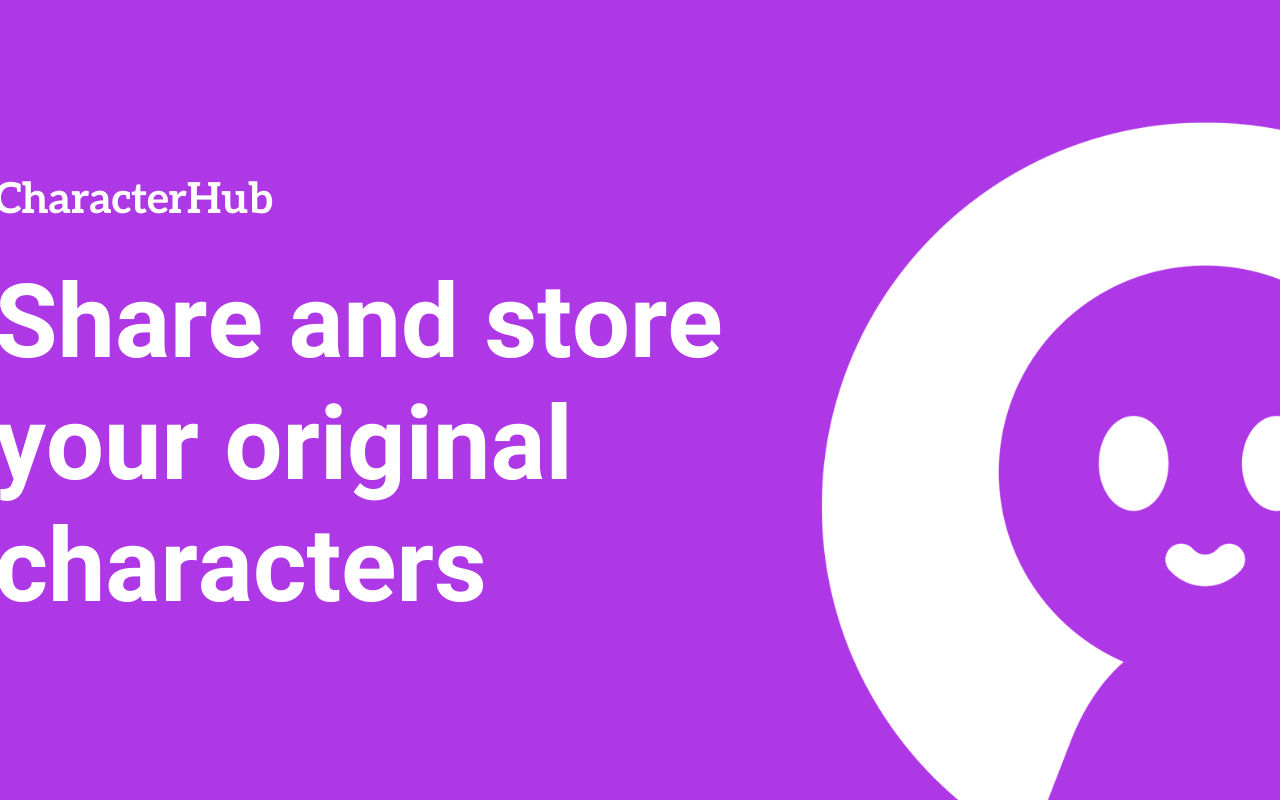 Homepage screenshot of characterhub.com