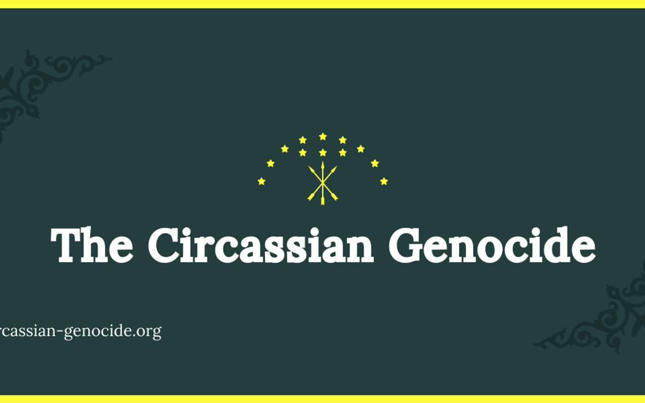 Homepage screenshot of circassian-genocide.org