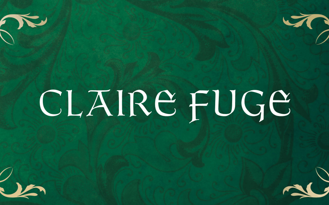 Homepage screenshot of clairefuge.com