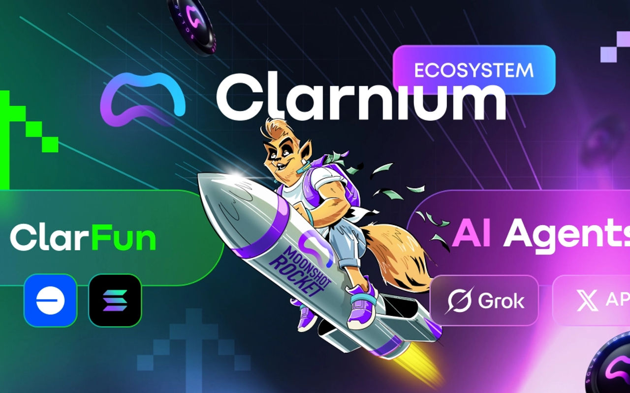 Homepage screenshot of clarnium.io