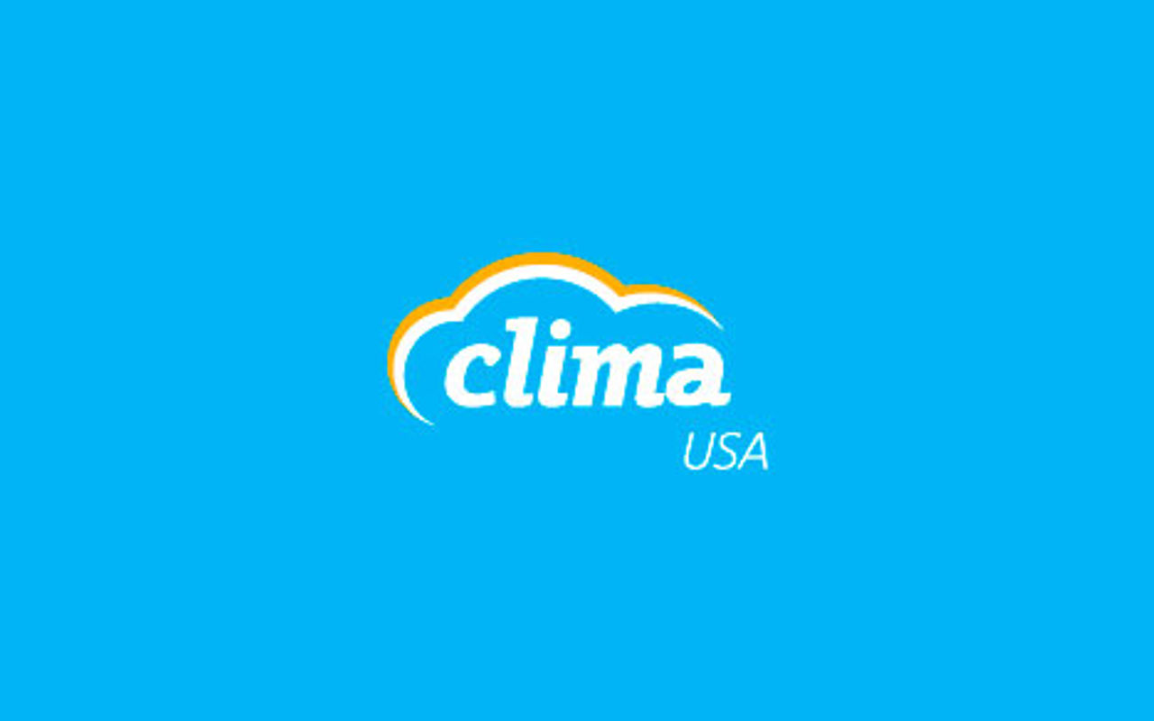 Homepage screenshot of clima.com