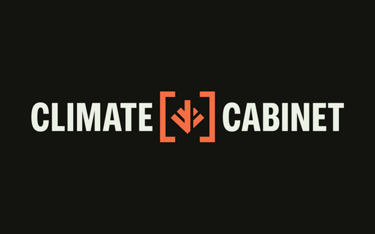 Homepage screenshot of climatecabinet.org