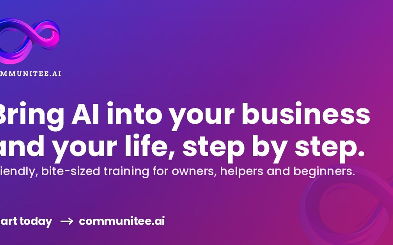 Homepage screenshot of communitee.ai