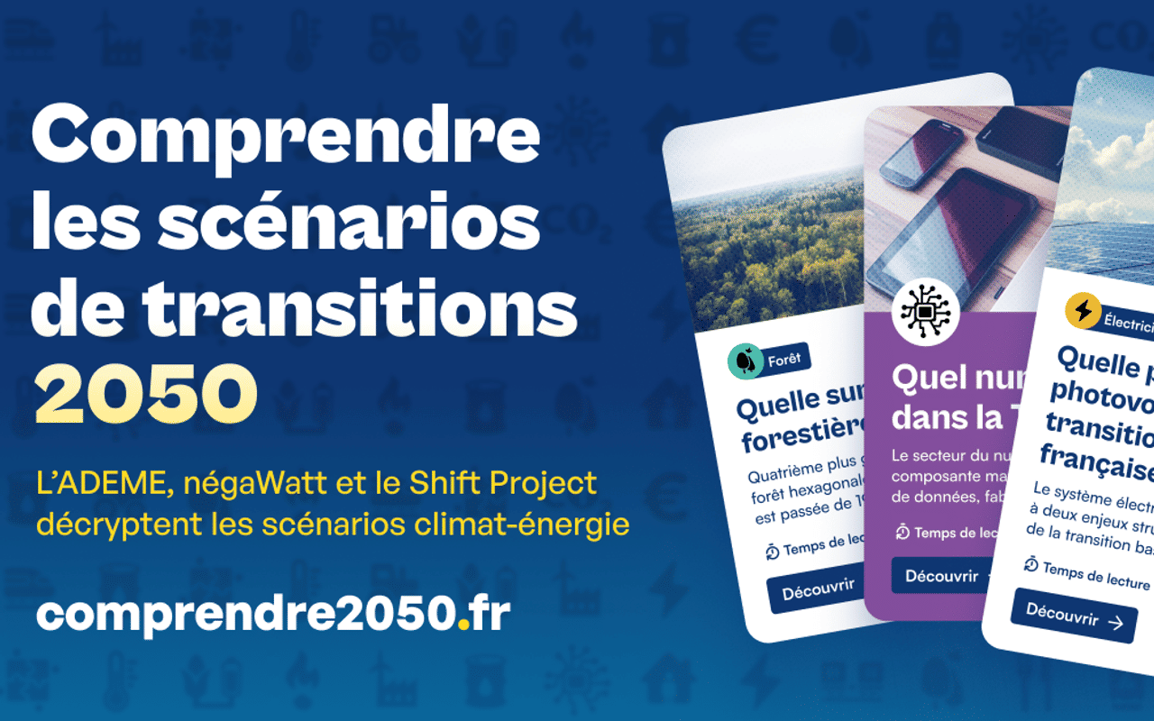 Homepage screenshot of comprendre2050.fr