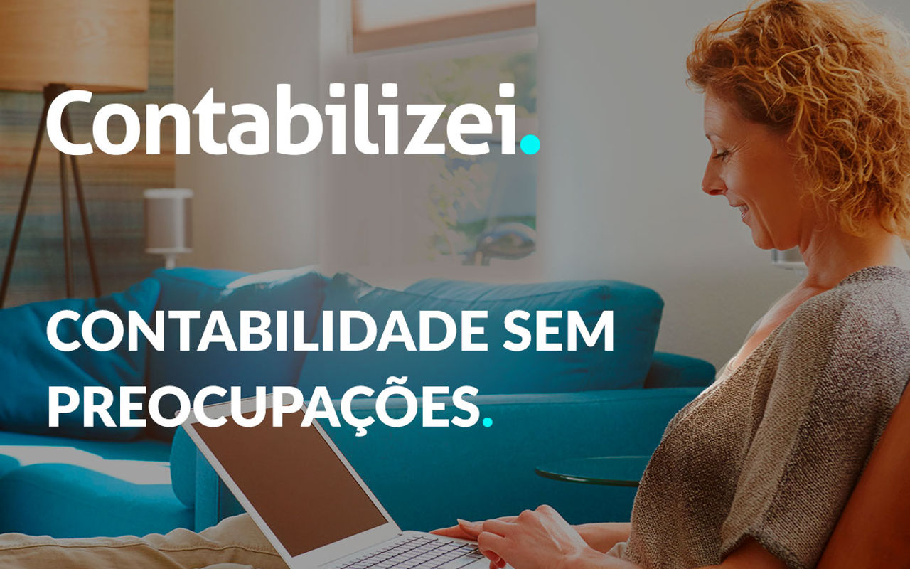 Homepage screenshot of contabilizei.com.br