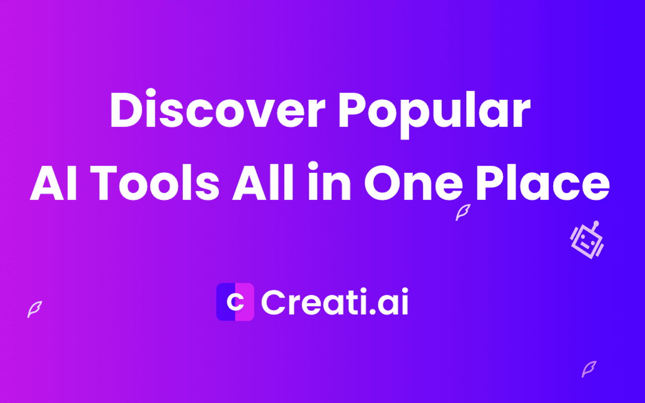 Homepage screenshot of creati.ai